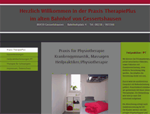 Tablet Screenshot of praxis-therapieplus.de